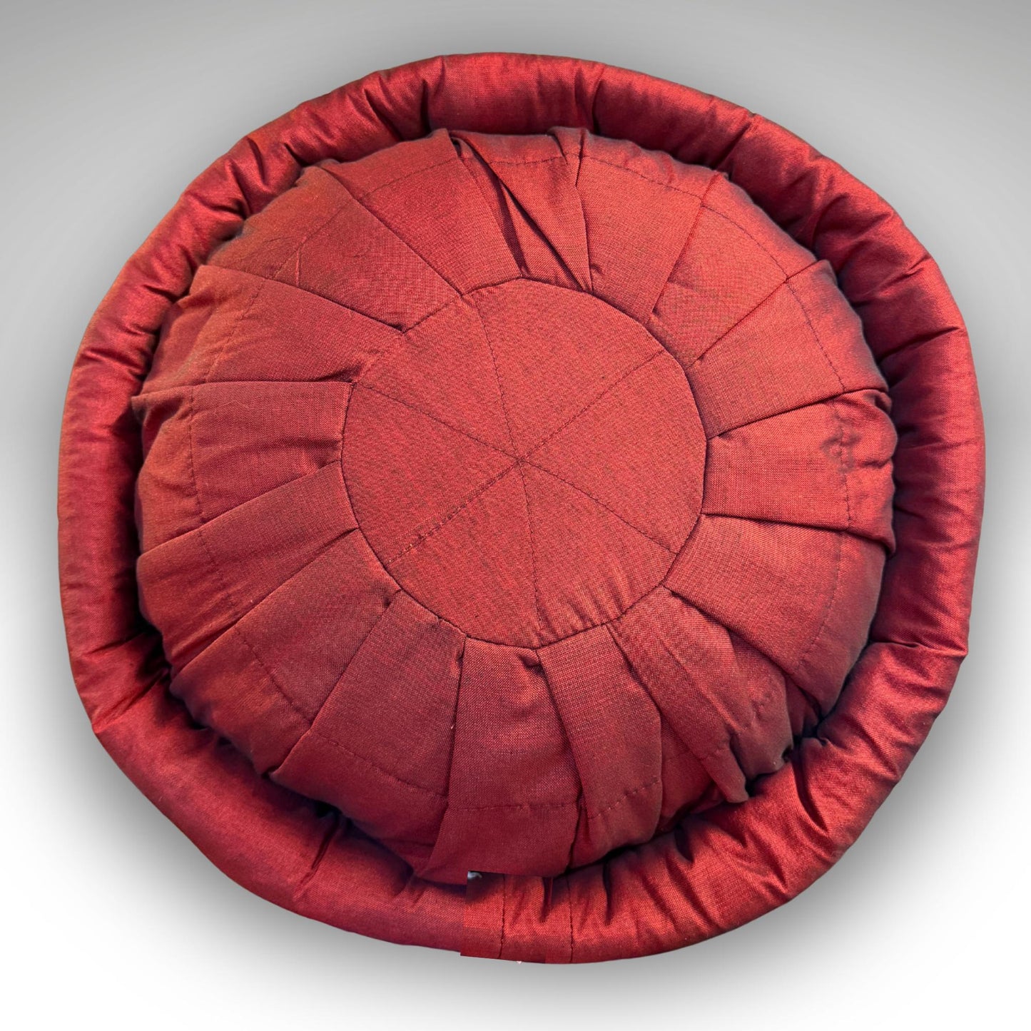 Handwoven Sari Throw Pillow: Organic Kapok Filled Floor Cushion