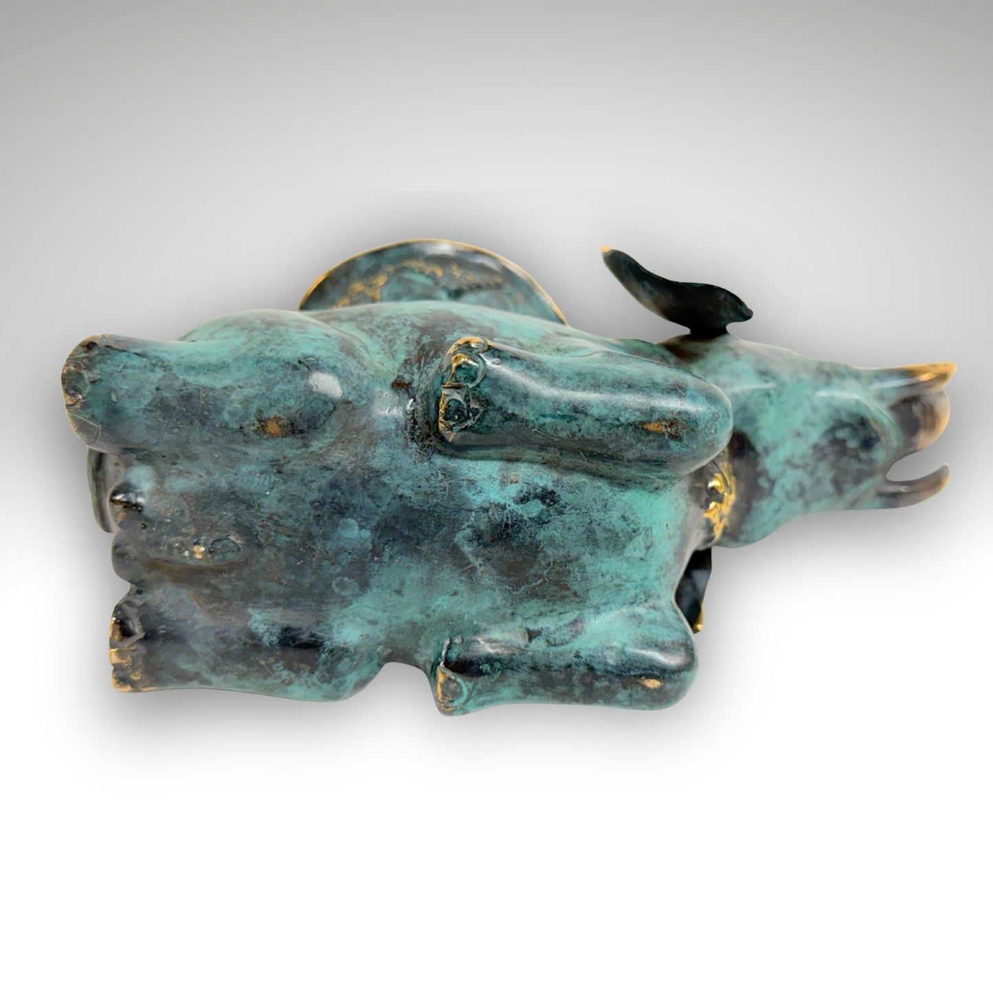 Balinese Bronze Elephant Candle Holder Centerpiece,  Lost Wax Cast Metal Sculpture