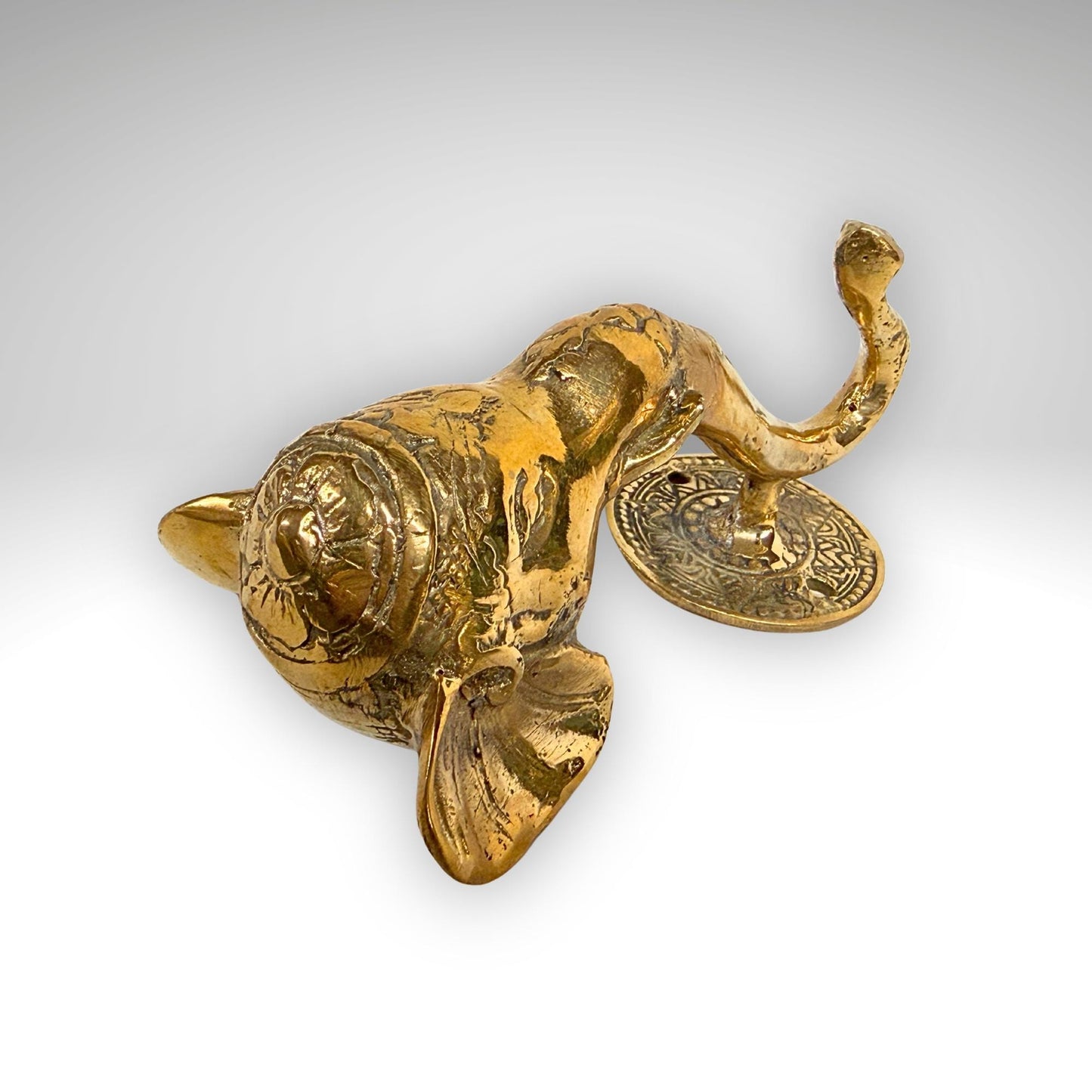 Bronze Ganesha Elephant Wall Hook: Decorative Coat Hook, Balinese Art,