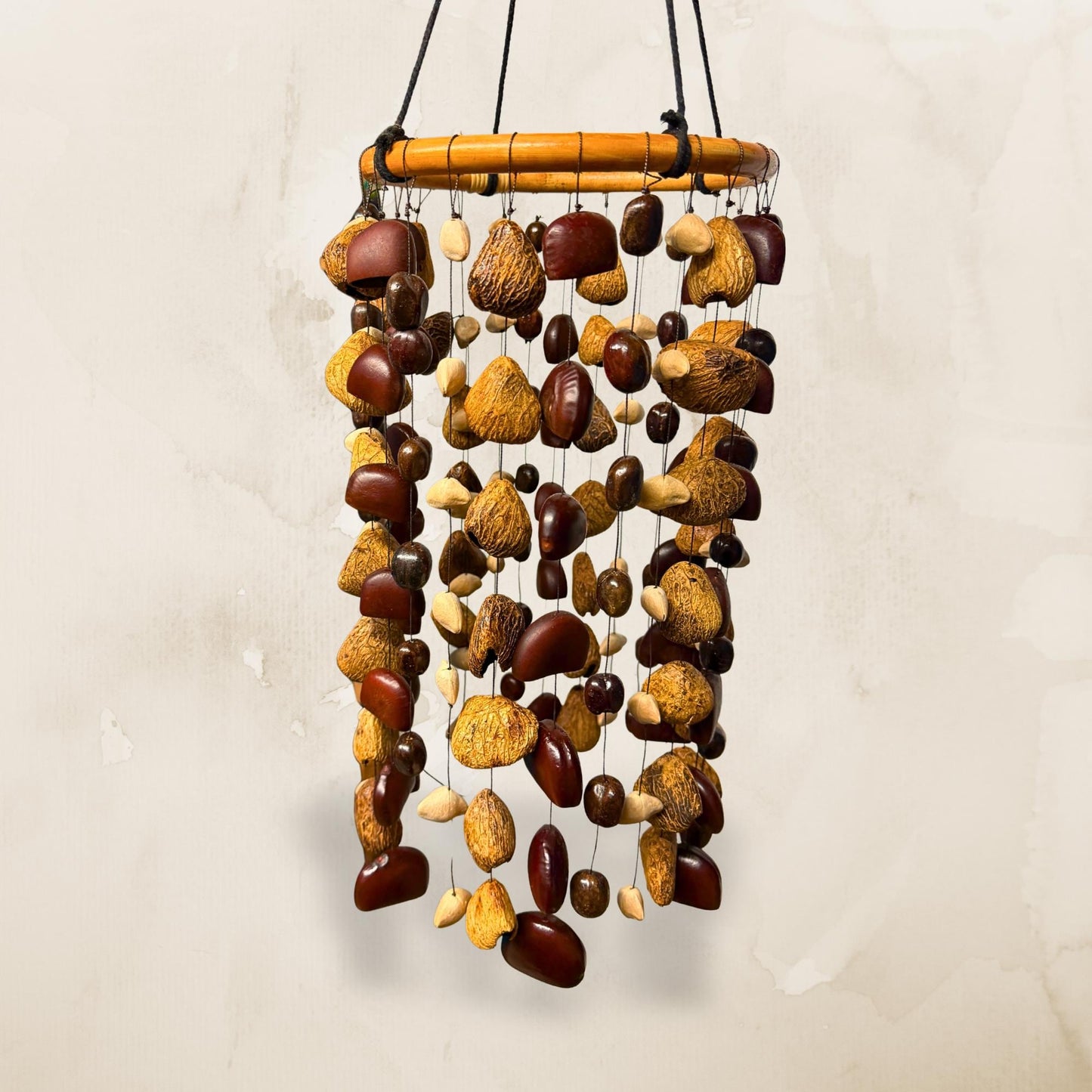 Pangi Nut Natural Seed Wind Chime,  Bendo Fruit Rattle - Sound Healing BellS