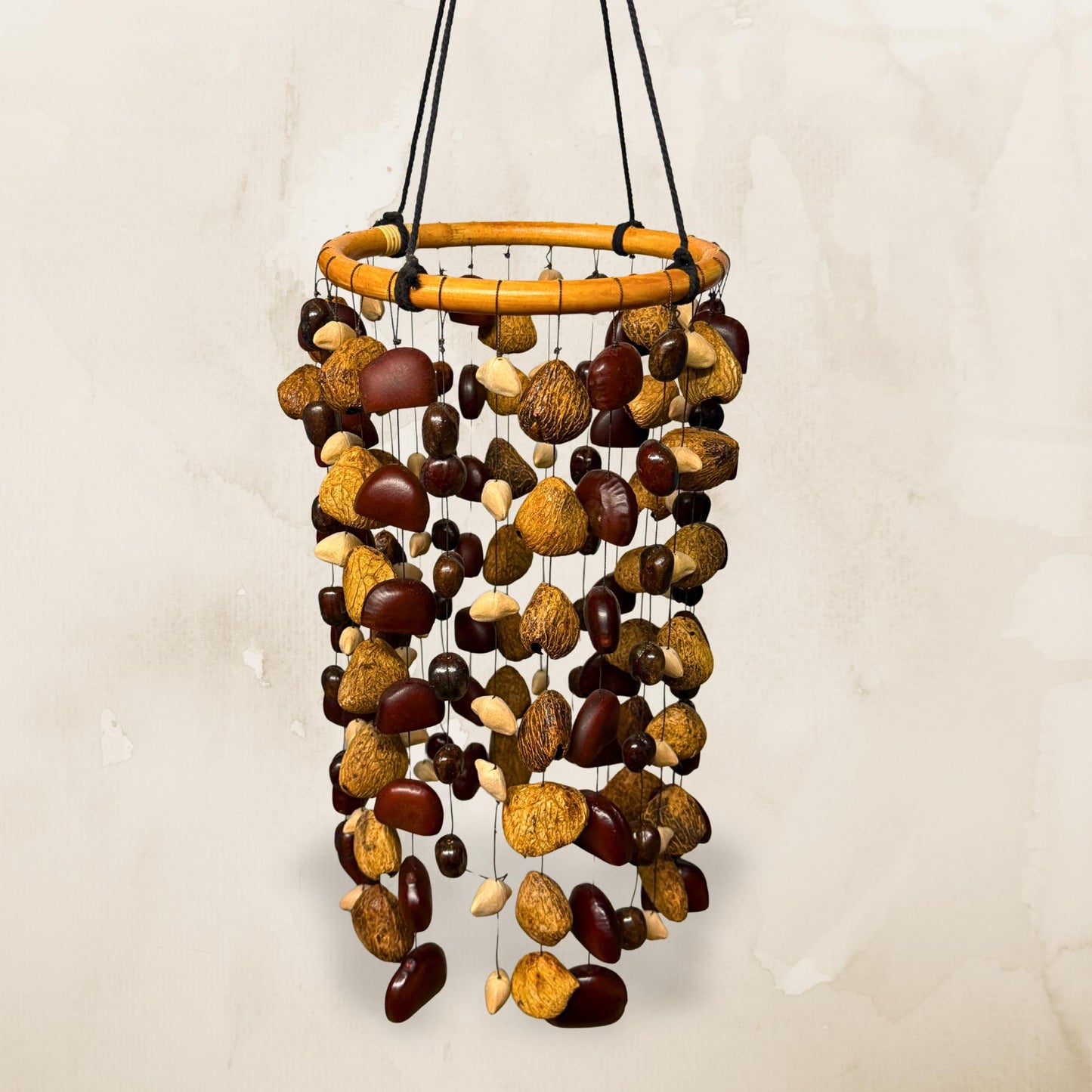 Pangi Nut Natural Seed Wind Chime,  Bendo Fruit Rattle - Sound Healing BellS