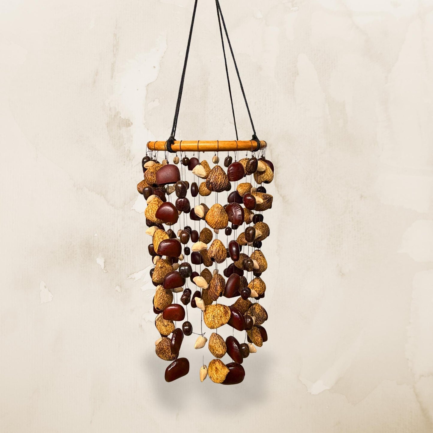 Pangi Nut Natural Seed Wind Chime,  Bendo Fruit Rattle - Sound Healing BellS