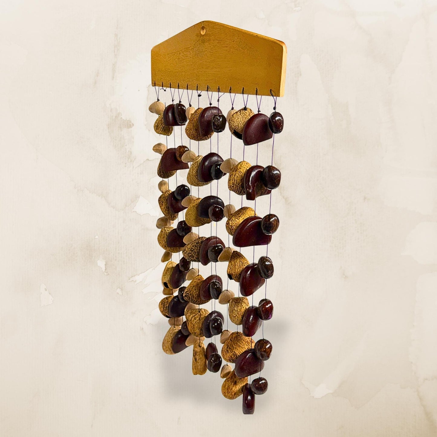 Pangi Nut Natural Seed Wind Chime,  Bendo Fruit Rattle - Sound Healing Bell