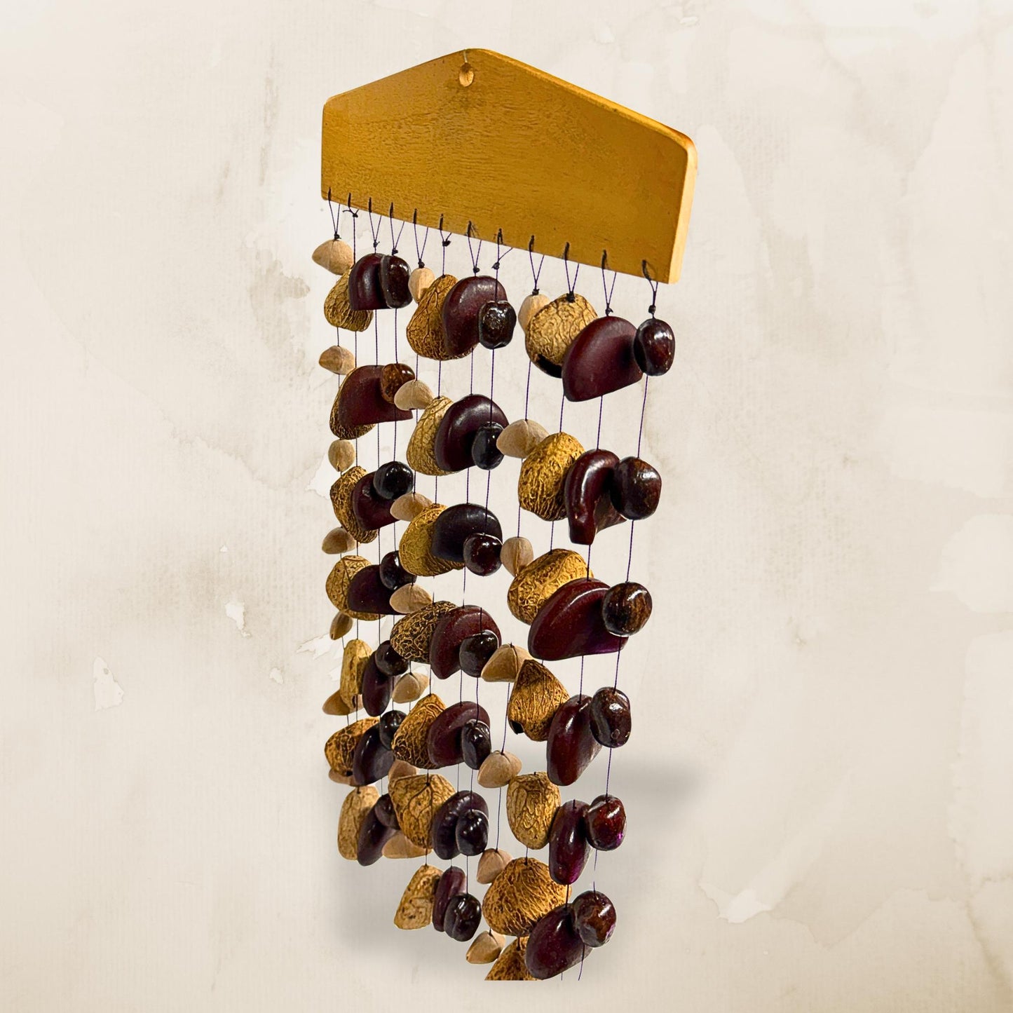 Pangi Nut Natural Seed Wind Chime,  Bendo Fruit Rattle - Sound Healing Bell