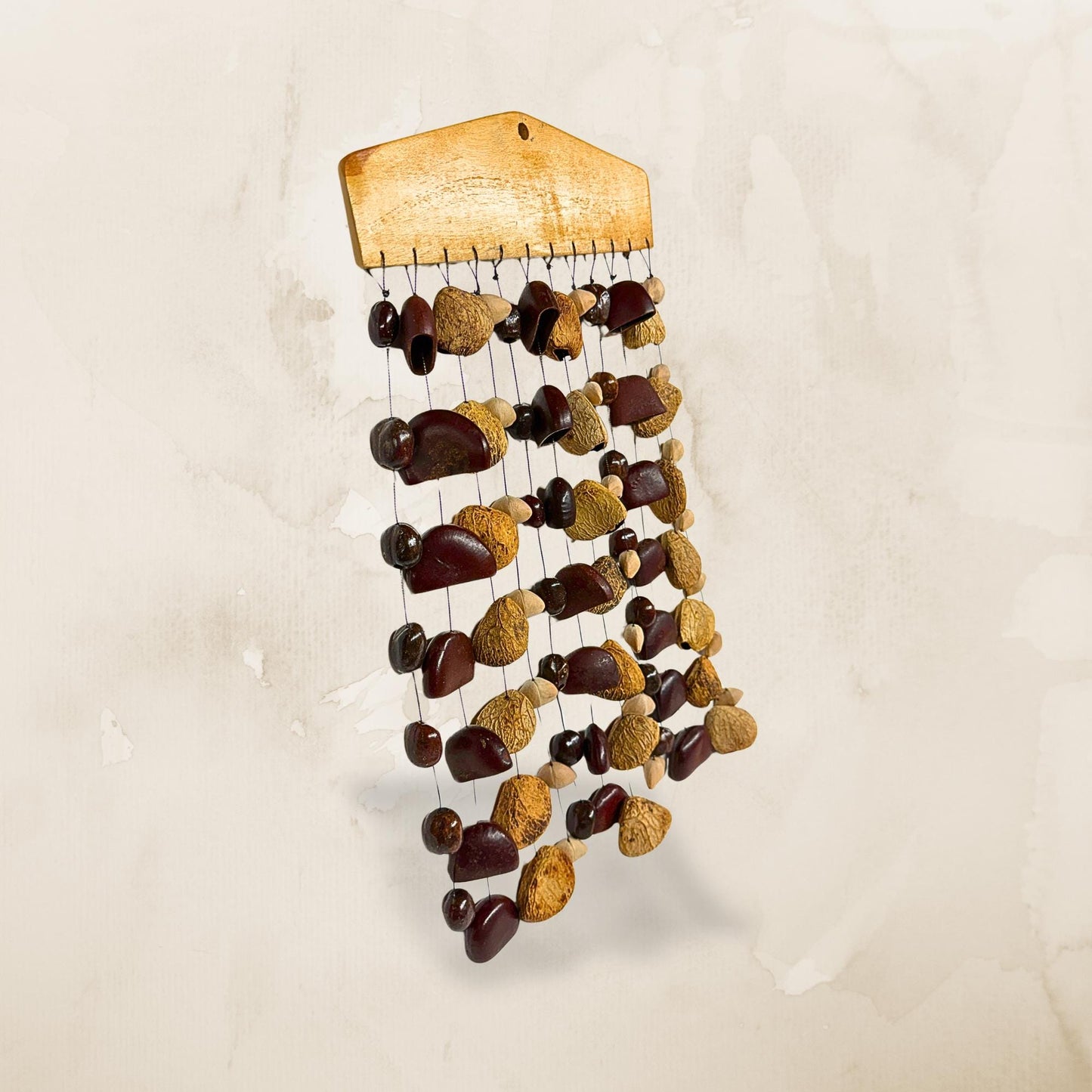 Pangi Nut Natural Seed Wind Chime,  Bendo Fruit Rattle - Sound Healing Bell