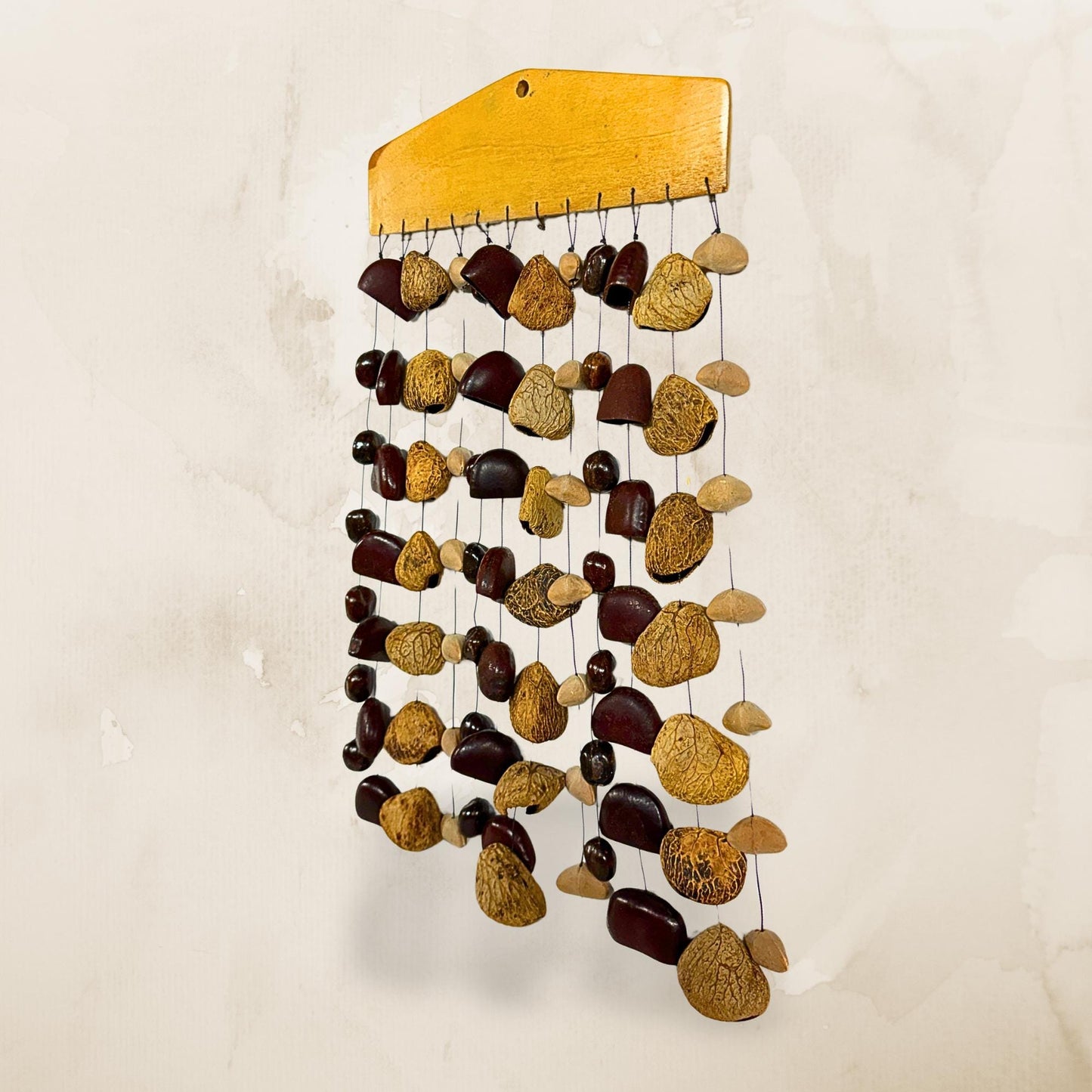 Pangi Nut Natural Seed Wind Chime,  Bendo Fruit Rattle - Sound Healing Bell
