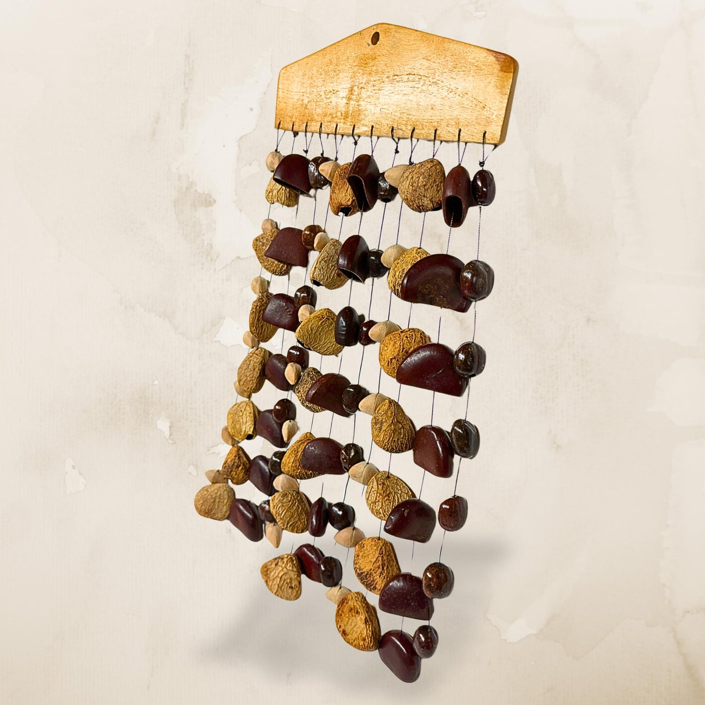 Pangi Nut Natural Seed Wind Chime,  Bendo Fruit Rattle - Sound Healing Bell