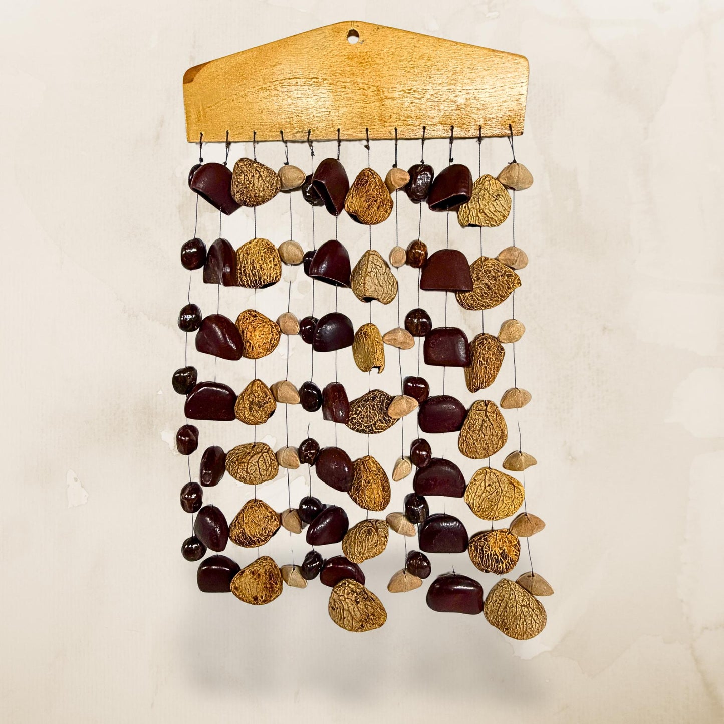 Pangi Nut Natural Seed Wind Chime,  Bendo Fruit Rattle - Sound Healing Bell