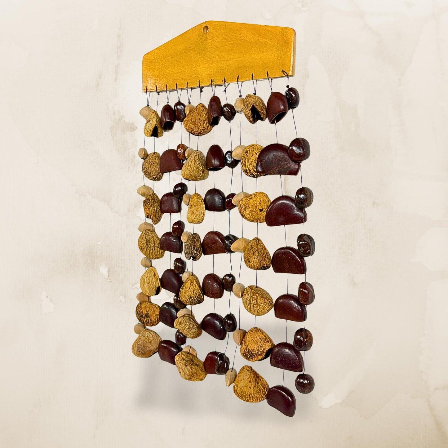 Pangi Nut Natural Seed Wind Chime,  Bendo Fruit Rattle - Sound Healing Bell