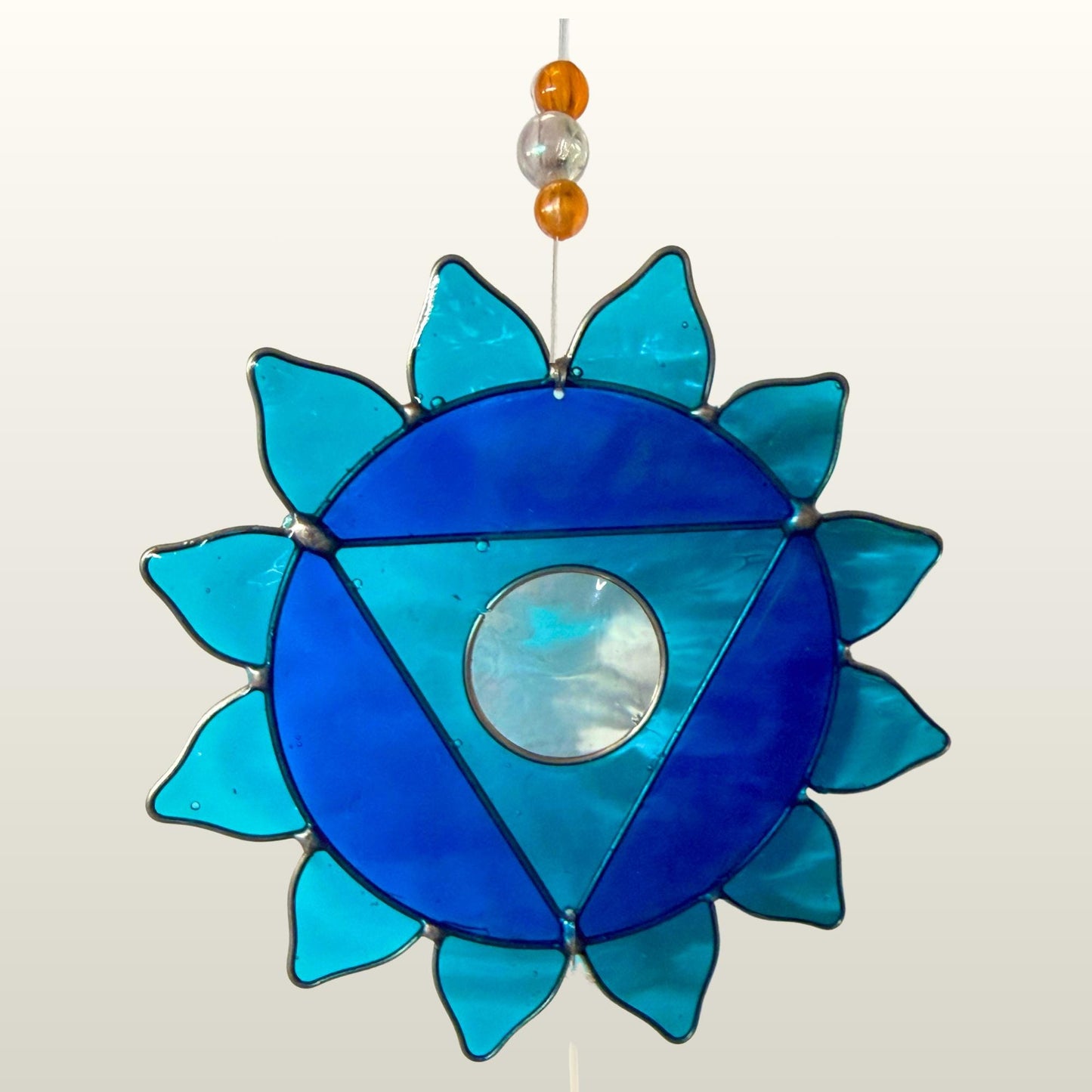 Rainbow Chakra Sun Catcher Hanging Mobile : The Sacred Lotus Mandalas of the Seven Chakras