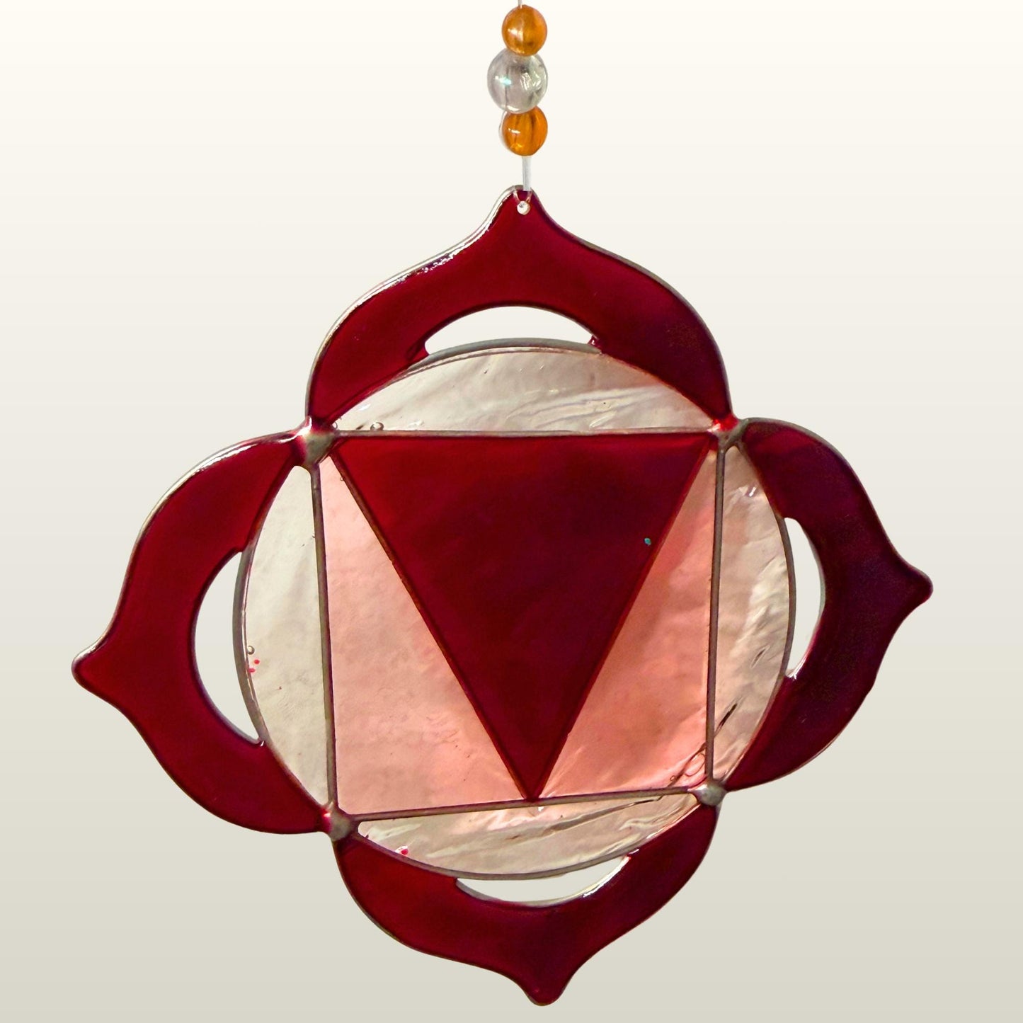 Rainbow Chakra Sun Catcher Hanging Mobile : The Sacred Lotus Mandalas of the Seven Chakras