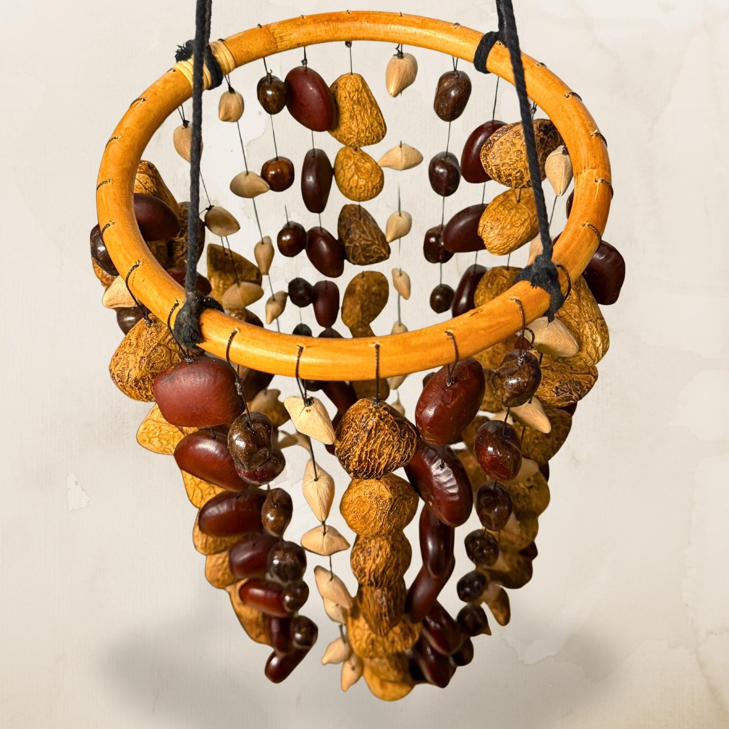 Pangi Nut Natural Seed Wind Chime,  Bendo Fruit Rattle - Sound Healing BellS
