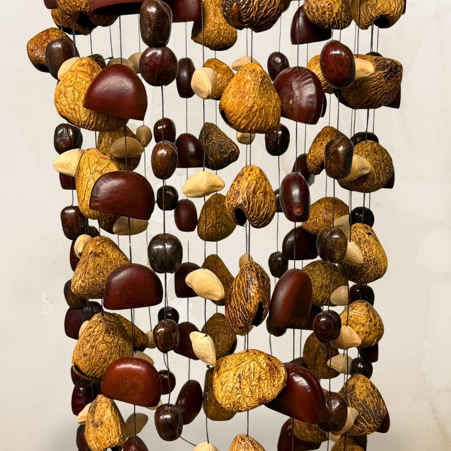 Pangi Nut Natural Seed Wind Chime,  Bendo Fruit Rattle - Sound Healing BellS