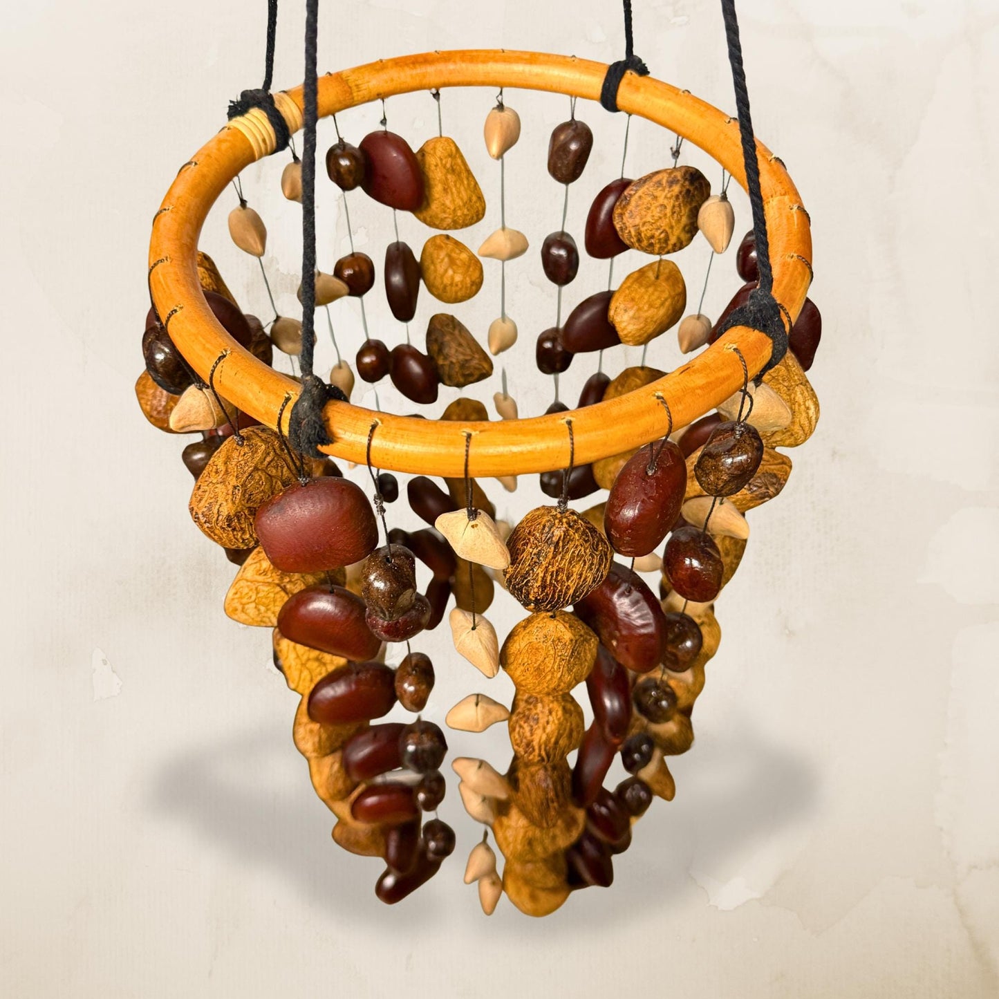 Pangi Nut Natural Seed Wind Chime,  Bendo Fruit Rattle - Sound Healing BellS