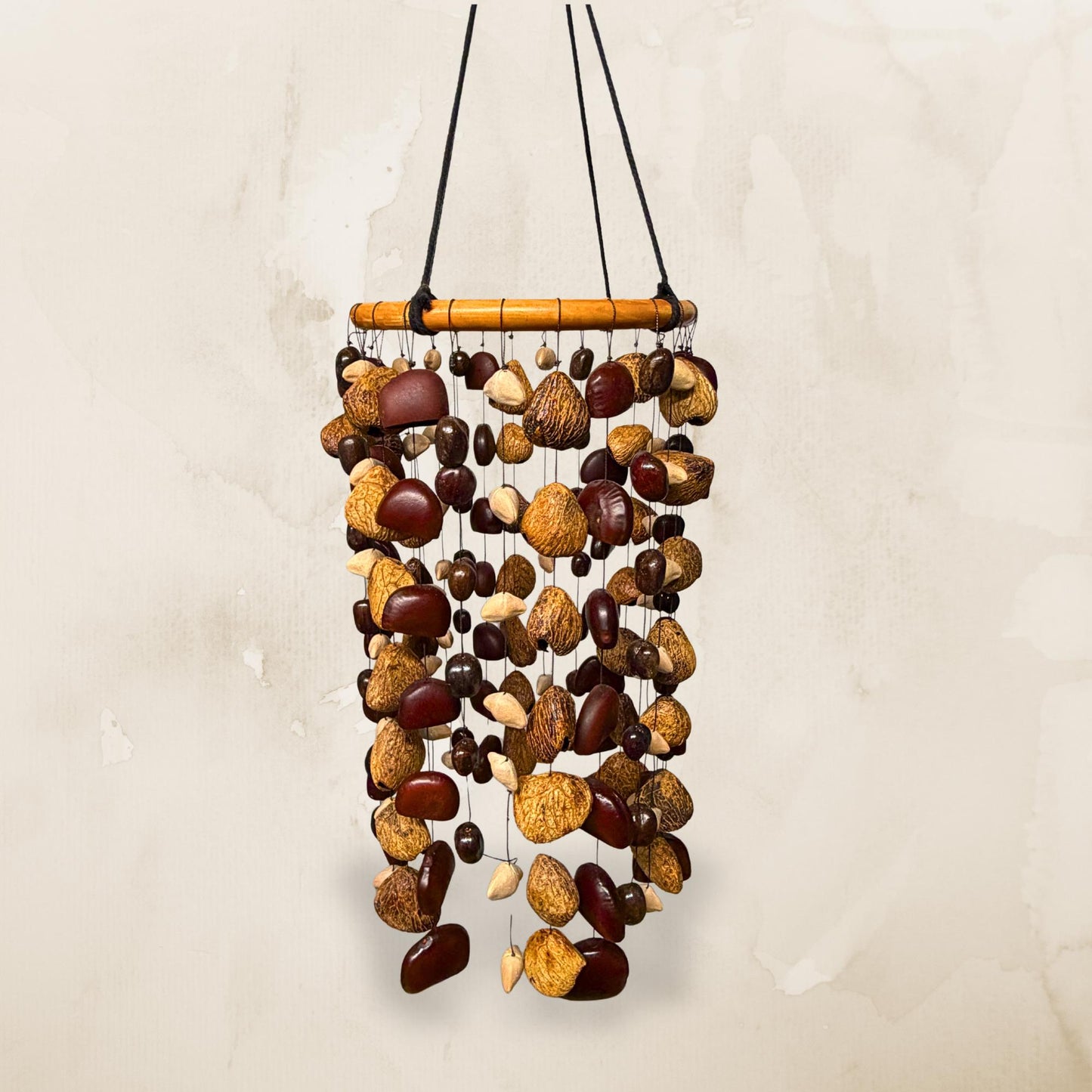Pangi Nut Natural Seed Wind Chime,  Bendo Fruit Rattle - Sound Healing BellS