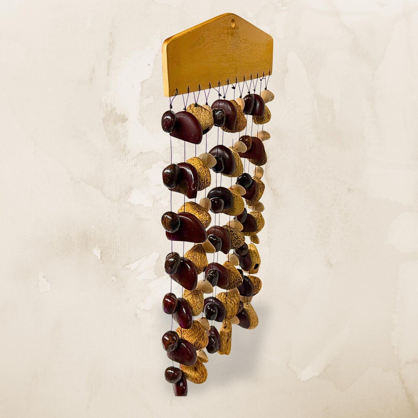 Pangi Nut Natural Seed Wind Chime,  Bendo Fruit Rattle - Sound Healing Bell