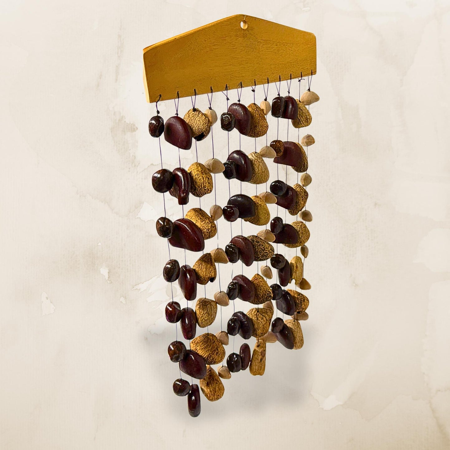 Pangi Nut Natural Seed Wind Chime,  Bendo Fruit Rattle - Sound Healing Bell