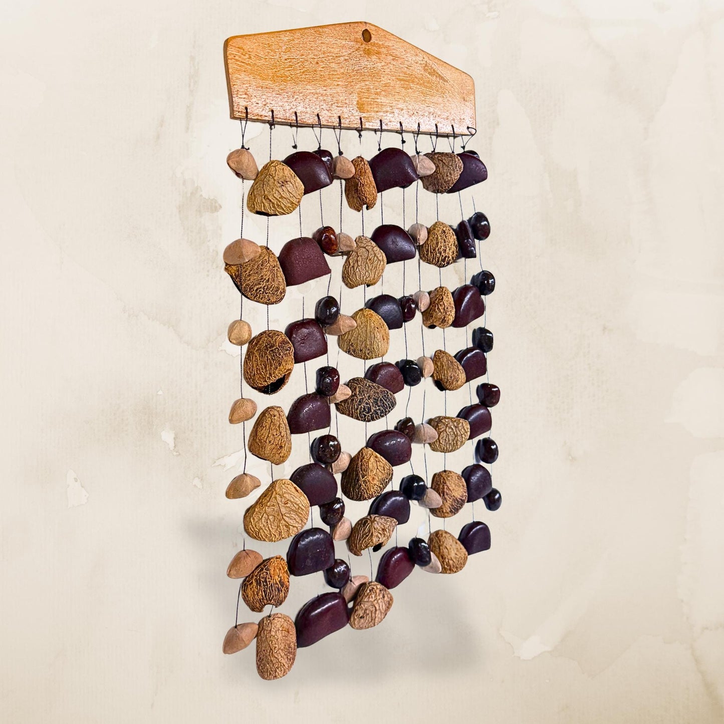 Pangi Nut Natural Seed Wind Chime,  Bendo Fruit Rattle - Sound Healing Bell