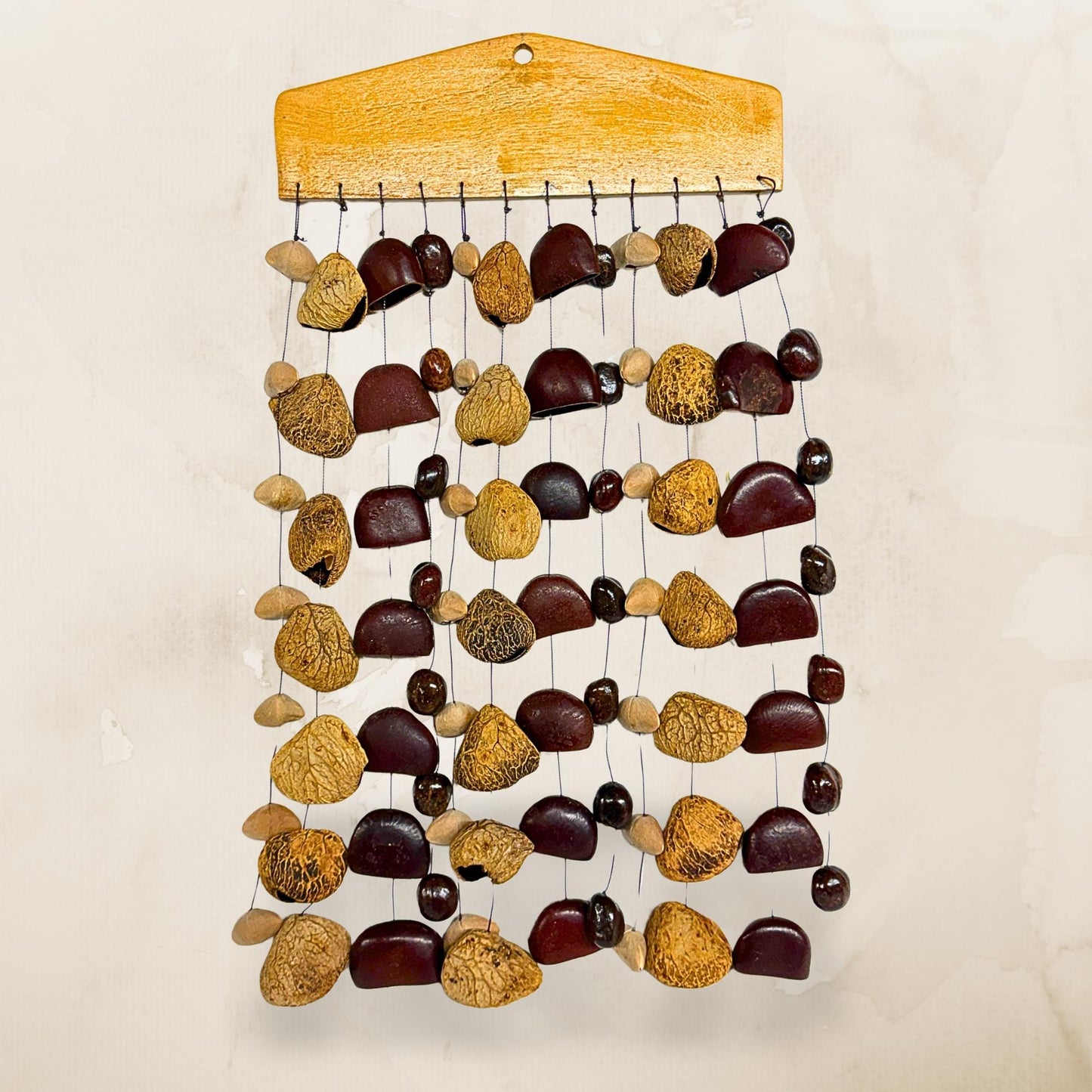 Pangi Nut Natural Seed Wind Chime,  Bendo Fruit Rattle - Sound Healing Bell