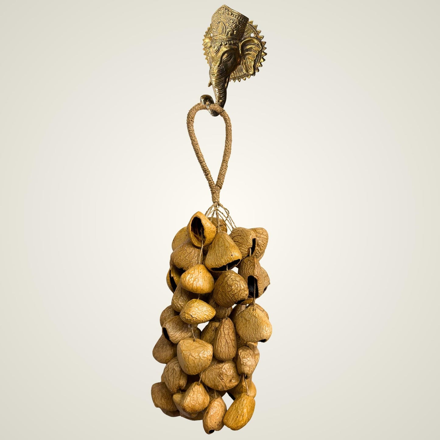 Pangi Nut Percussion Rattle,  Natural Keluwak Seed Shaker - Sound Healing Bell - Wind chime