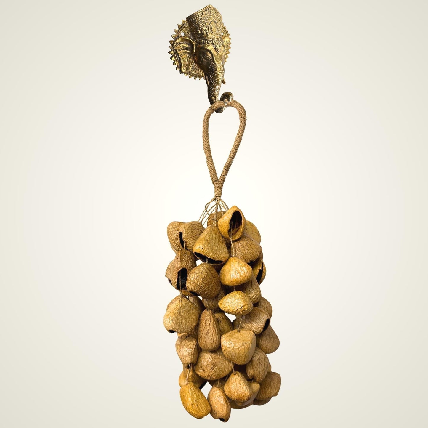 Pangi Nut Percussion Rattle,  Natural Keluwak Seed Shaker - Sound Healing Bell - Wind chime