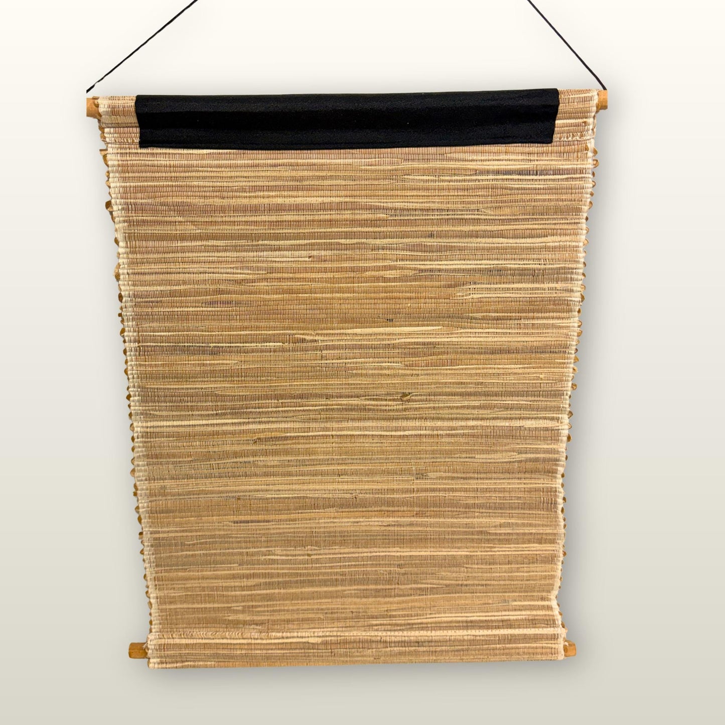 Purple Namaste Cakra Banner: Hand-Woven Abaca Fiber Affirmation Wall Art