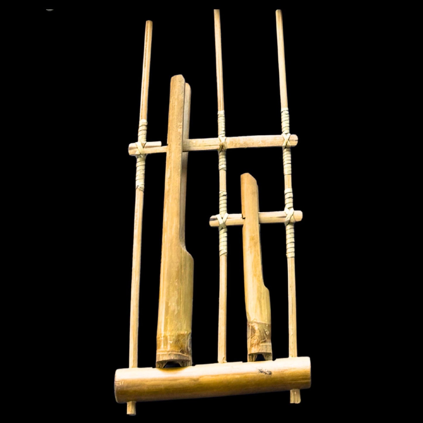 Bamboo Angklung Traditional Percussion Musical Instrument - Indonesian Rindik Gamalan Music