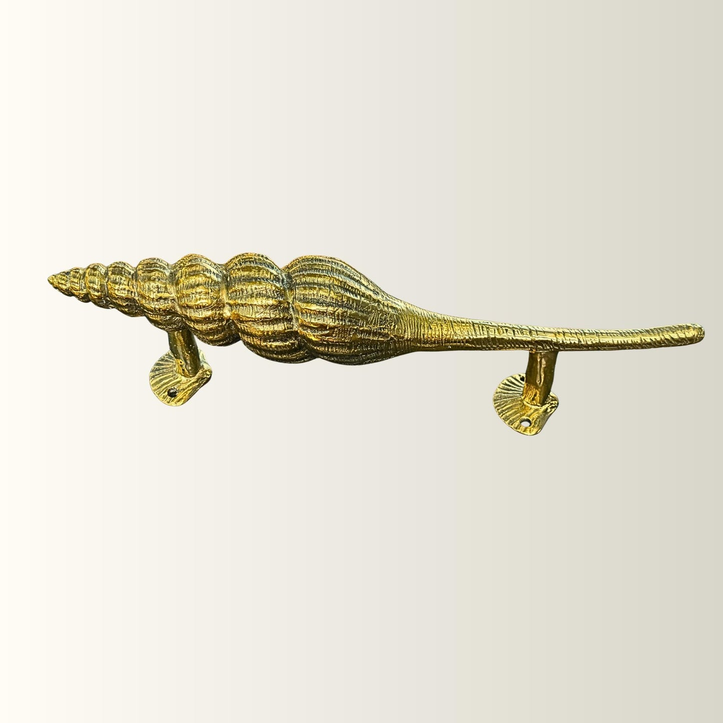 Bronze Seashell Door Handle: Nautical Doorpull, Lost Cast Wax Bronze