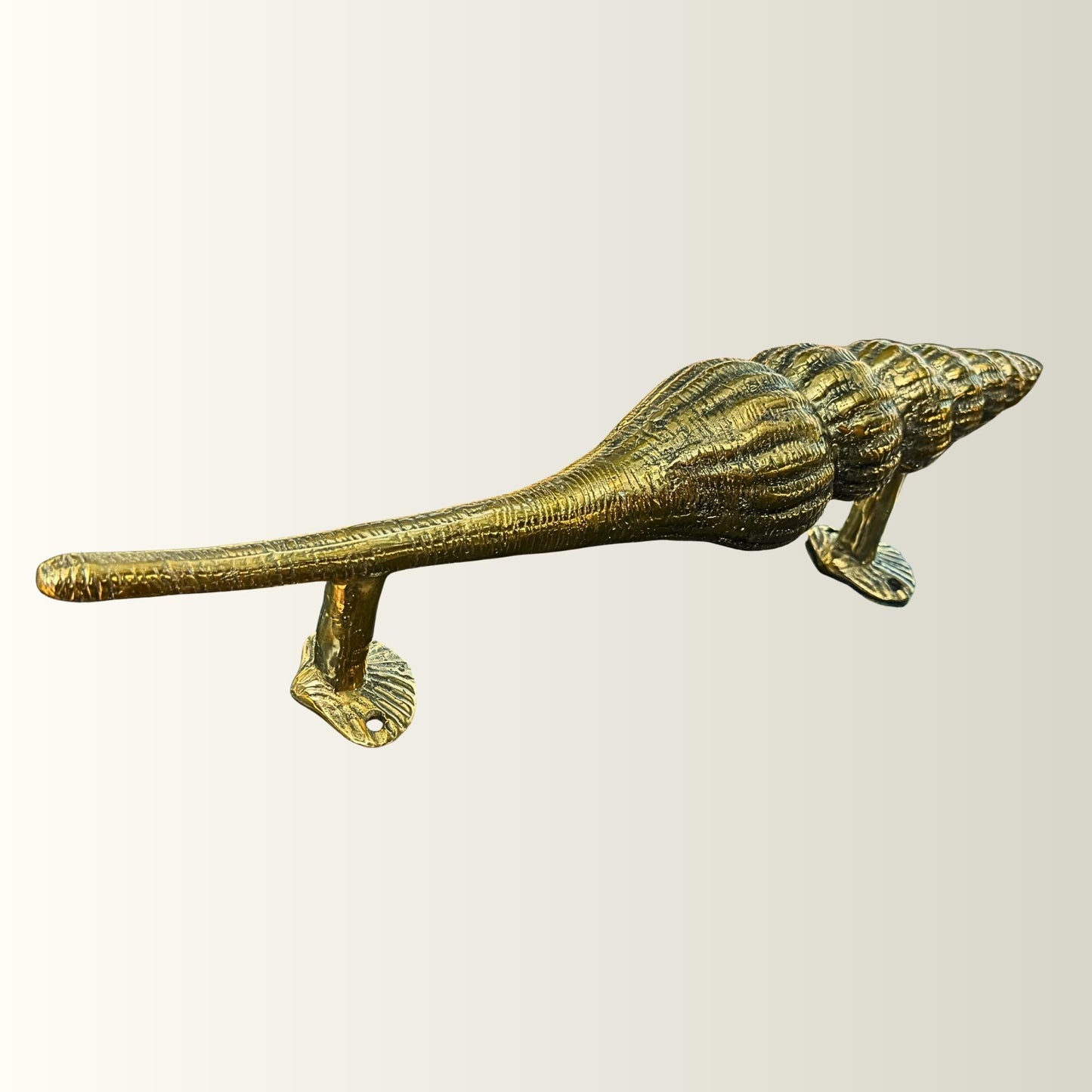 Bronze Seashell Door Handle: Nautical Doorpull, Lost Cast Wax Bronze