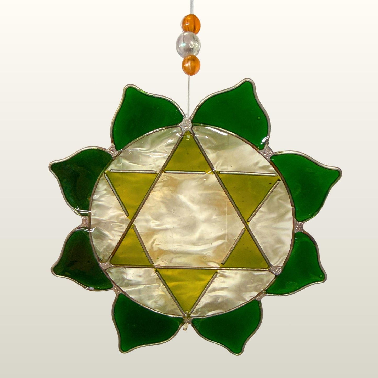 Rainbow Chakra Sun Catcher Hanging Mobile : The Sacred Lotus Mandalas of the Seven Chakras
