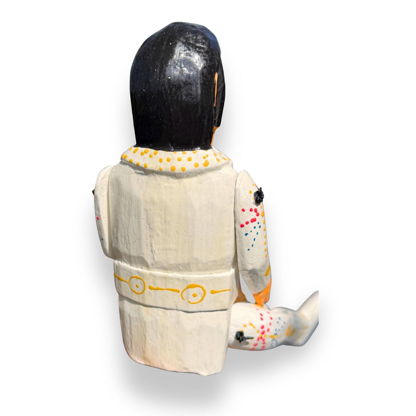 The King Elvis Shelf Sitter - Super Star Puppet Hand Painted Carved Wood