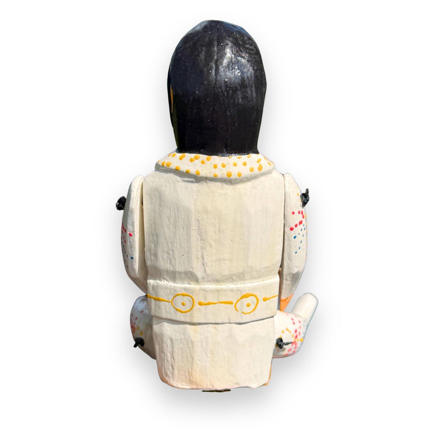 The King Elvis Shelf Sitter - Super Star Puppet Hand Painted Carved Wood