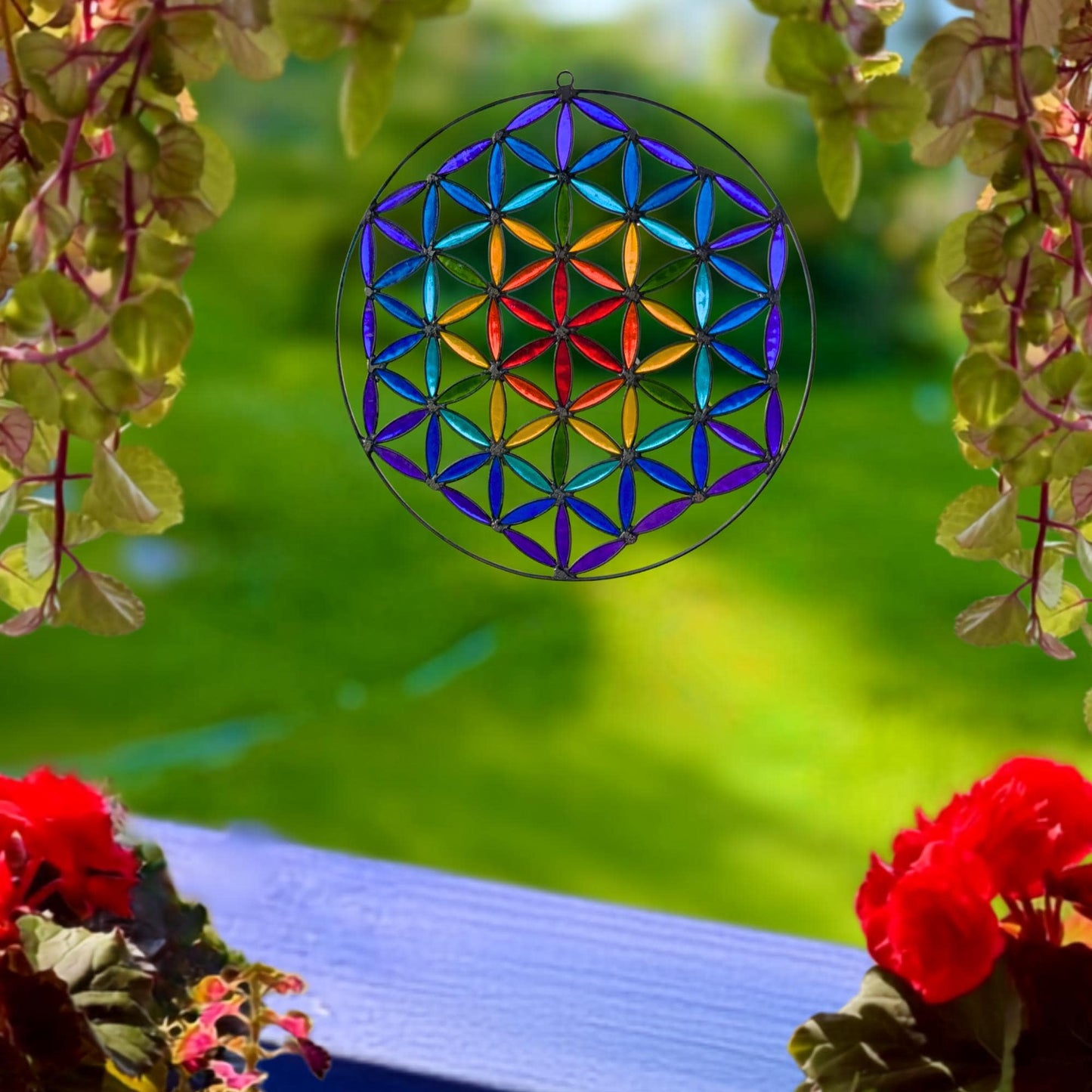 Flower of Life Sun Catcher : Mandala Sacred Geometry