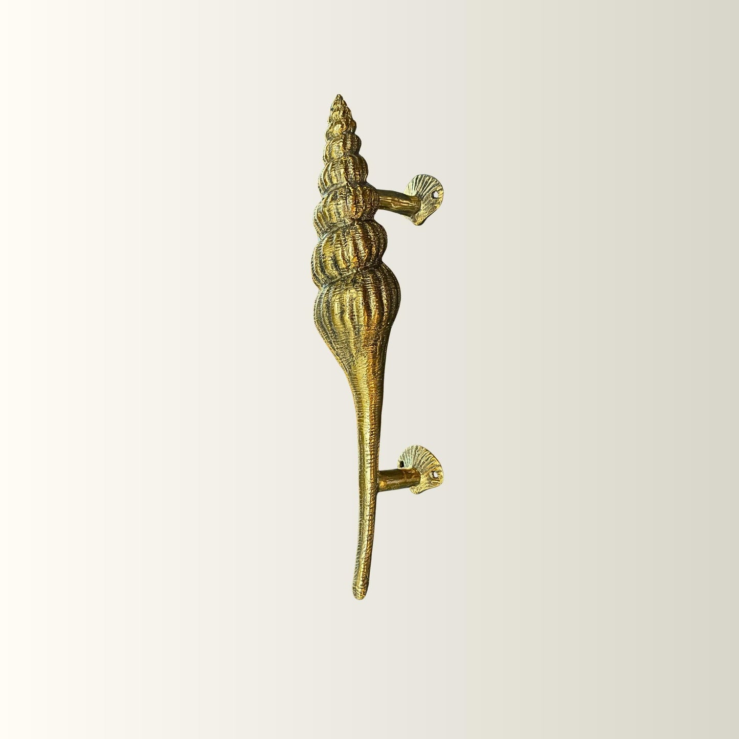 Bronze Seashell Door Handle: Nautical Doorpull, Lost Cast Wax Bronze