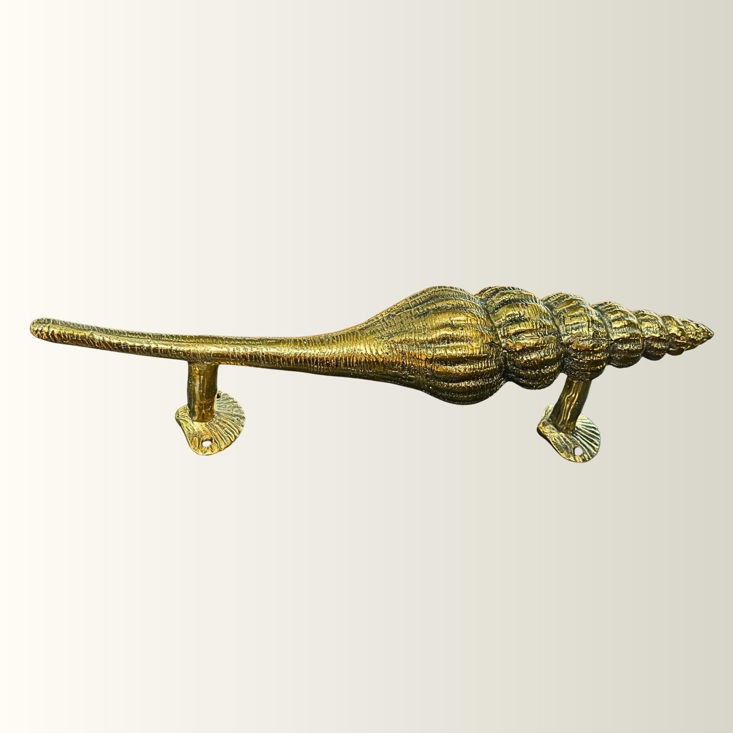 Bronze Seashell Door Handle: Nautical Doorpull, Lost Cast Wax Bronze