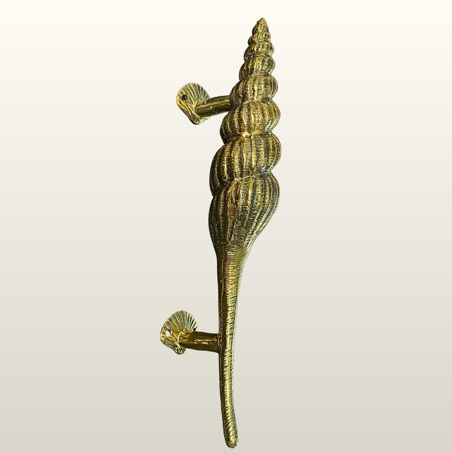 Bronze Seashell Door Handle: Nautical Doorpull, Lost Cast Wax Bronze