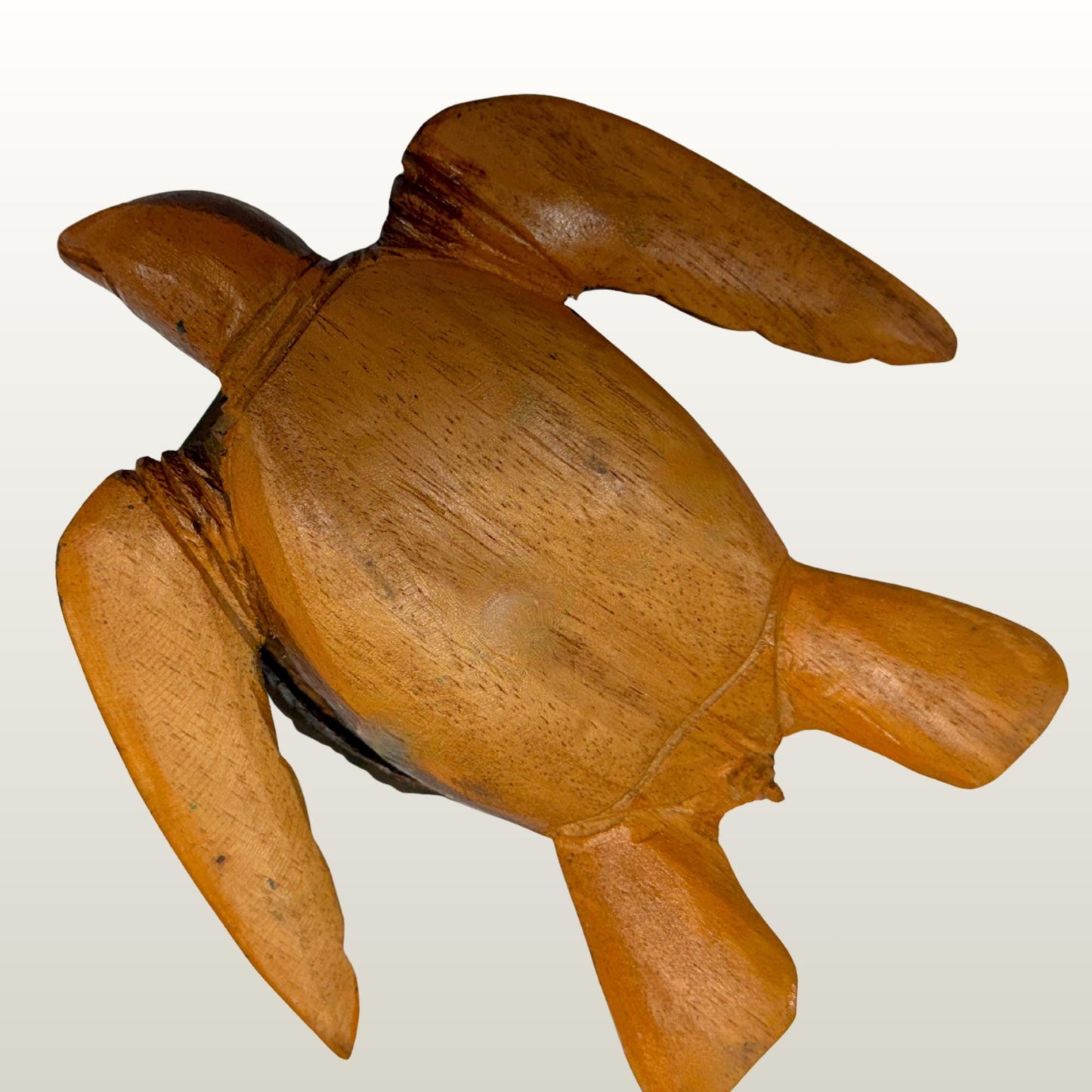 Sea Turtle Mermaid & Octopus Trinket Stash Jewelry Box hand painted Wood carving Balinese Art
