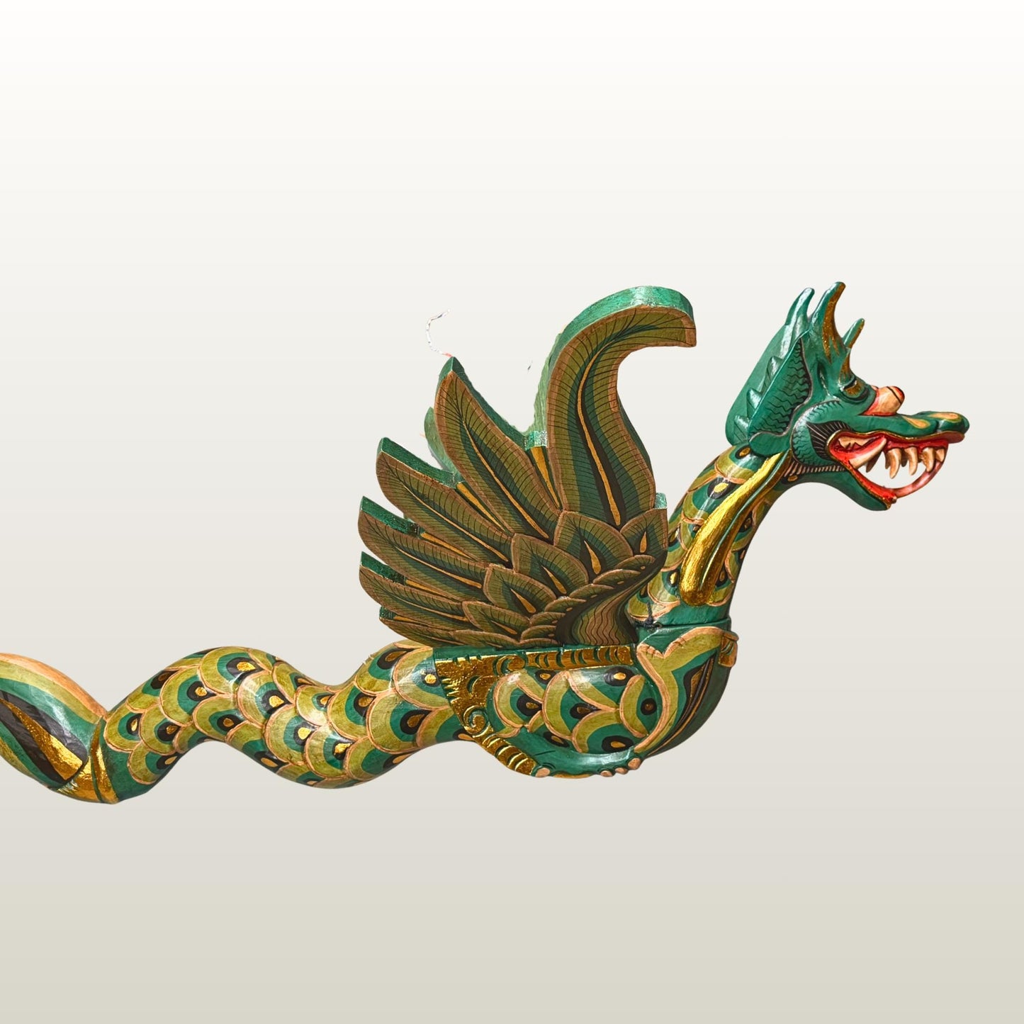 Huge Bali Winged Dragon Naga Flying Mobile Demon Chaser Balinese folk Art 42"