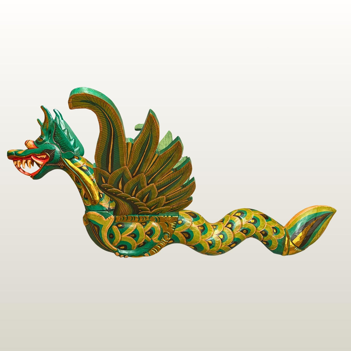 Huge Bali Winged Dragon Naga Flying Mobile Demon Chaser Balinese folk Art 42"