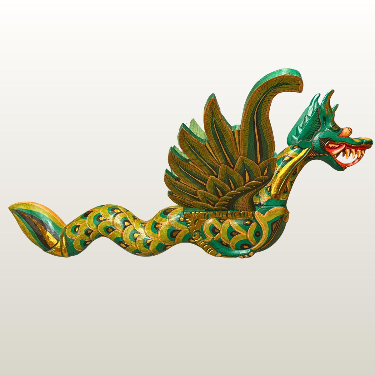 Huge Bali Winged Dragon Naga Flying Mobile Demon Chaser Balinese folk Art 42"