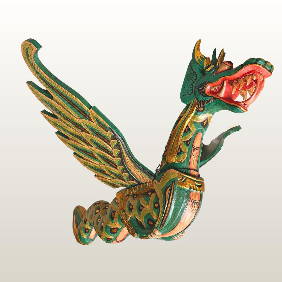 Huge Bali Winged Dragon Naga Flying Mobile Demon Chaser Balinese folk Art 42"