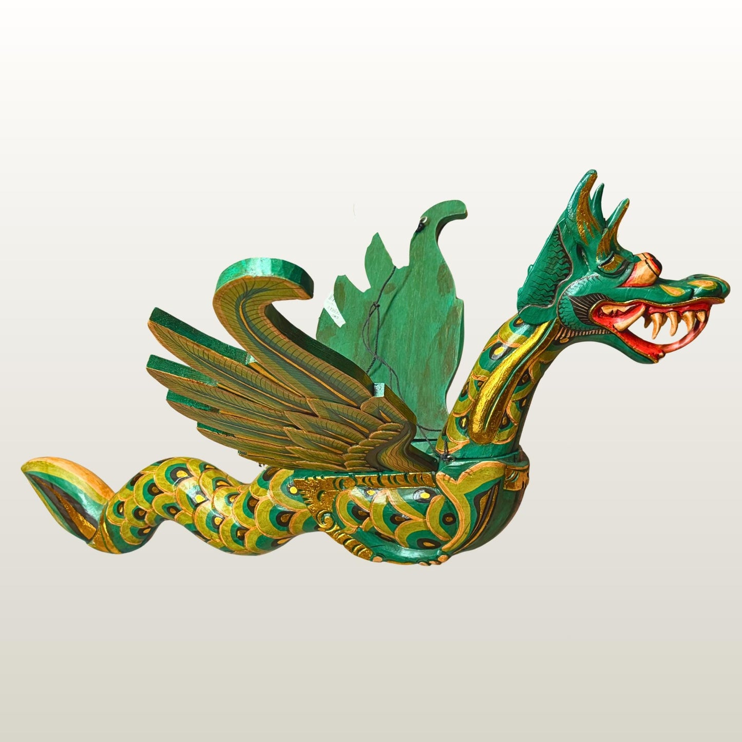 Huge Bali Winged Dragon Naga Flying Mobile Demon Chaser Balinese folk Art 42"