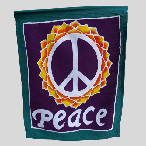 World Peace Prayer Garden Flag banner Diversity Rainbow - Acadia World Traders