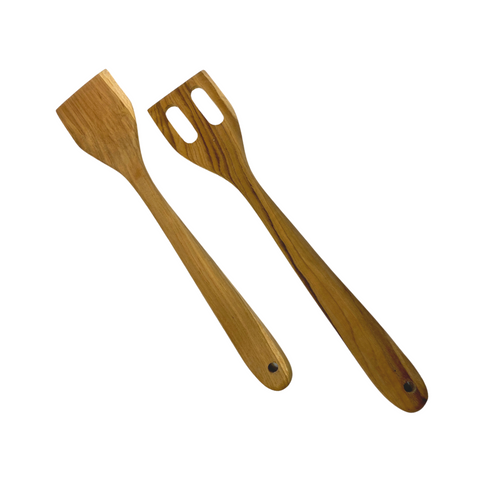 Salad Set Tosser Spatula Turner Teak Wood organic kitchen utensils Serving Spoon