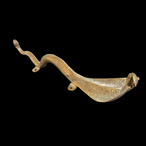 Bronze Snake Hooded Cobra Striking Serpent Door Handle Pull handmade Bali Art
