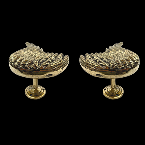 Feathered Angel Wings Handles Silvered  Bronze Drawer door Pull Cabinet Handles Set of 2 handmade Bali Art