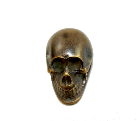 Solid Brass Gothic Skull Skeleton Knob Drawer Pull Handle Hook Handcrafted 