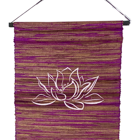 Namaste Lotus Blessing Affirmation Banner Manifest Wall Art Hanging Boho Decor