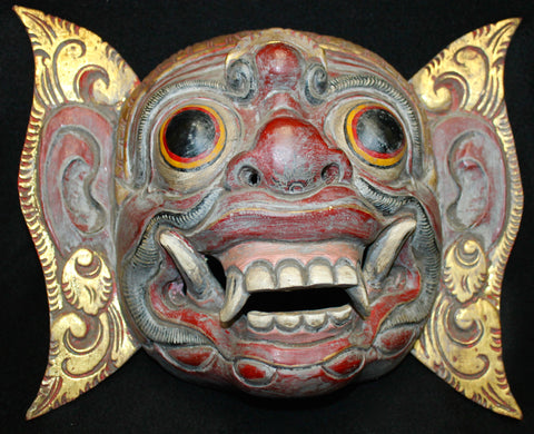 Balinese Mask Rawana Demon King Hand Carved