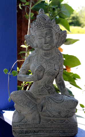 Kwan Yin Garden Statue Bodhisattva Water & Moon Goddess - Acadia World Traders